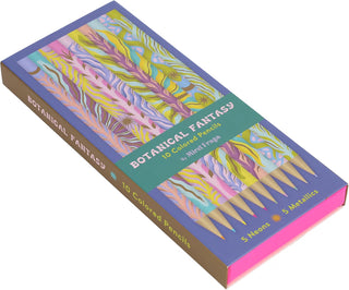 Botanical Fantasy: 10 Colored Pencils