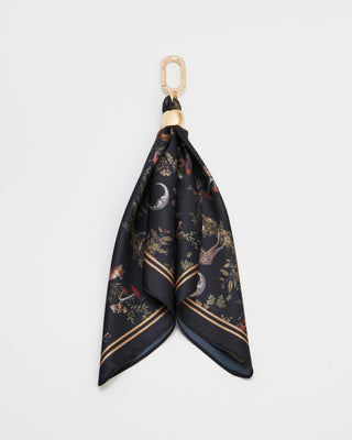 Scarf Bag Charm in Black Into the Woods
