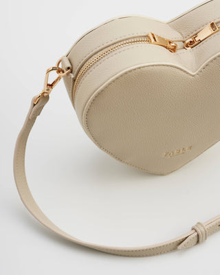Penelope Heart Crossbody in Stone