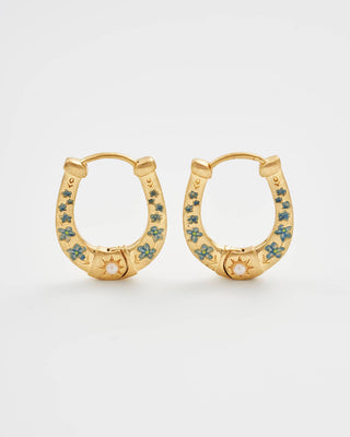 Horseshoe Hoop Earrings