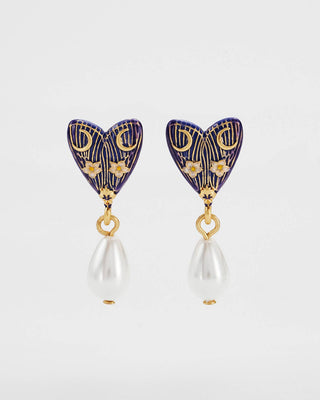 Jasmine Moon Butterfly Pearl Earrings
