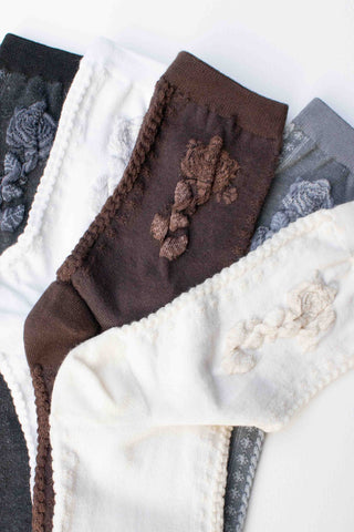 Rose Cotton Blend Socks