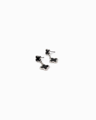 Mother of Pearl Double Clover Drop Earrings