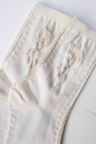 Rose Cotton Blend Socks