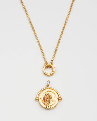 Leo Zodiac Spinner Necklace