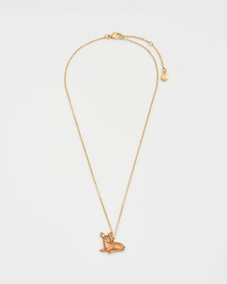 Resting Fawn Gold Chain Necklace