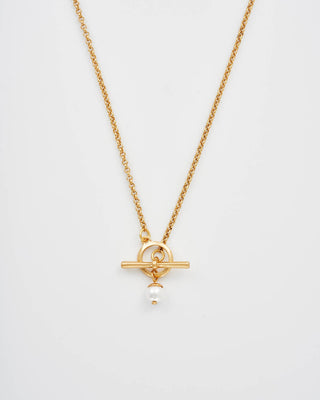 Plain Gold Toggle Necklace