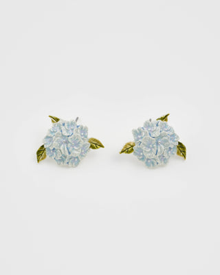 Hydrangea Silver Earrings
