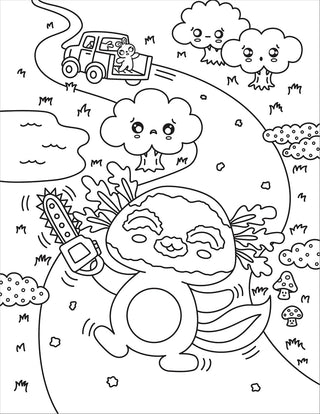 Creepy Cute Horror Coloring Book