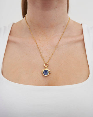 Cancer Zodiac Spinner Necklace