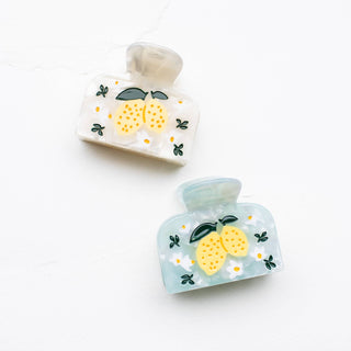 Eco Lemon Tree in Bloom Hair Claw Clip