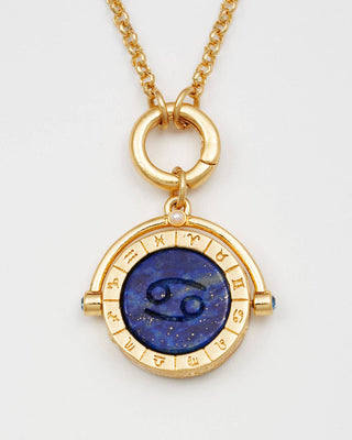 Cancer Zodiac Spinner Necklace