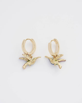 Hummingbird Huggie Earrings