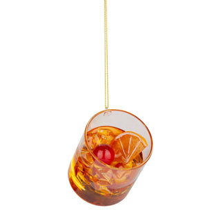 Glass old fashioned, ornament