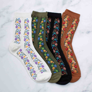 Women's Aahana Floral Casual Socks