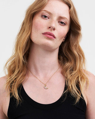 Nightshade Moon Gold Chain Necklace