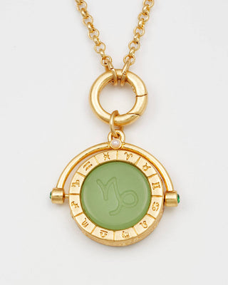 Capricorn Zodiac Spinner Necklace