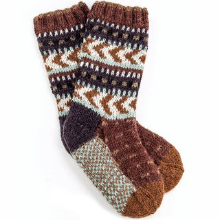 Chayton Wool Socks with Nordic-Inspired Pattern