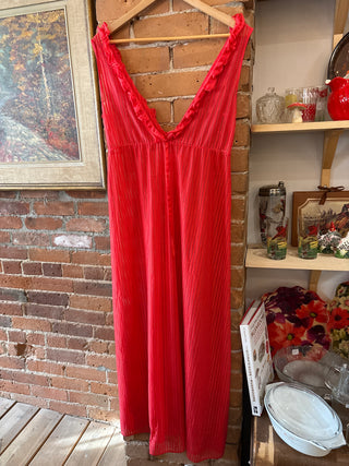 Vintage Hollywood Deep V Slip Dress Nighty