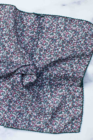 Little Floral Print Square Scarf
