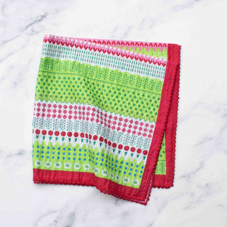 Colorful Patterned Square Scarf