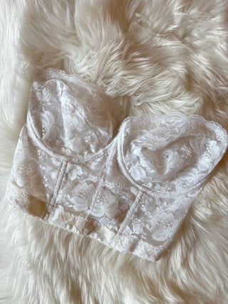 White Lace Bustier