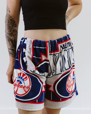 Reworked NY Yankees Towel Shorts - Size Medium to Large