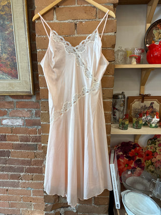 Vintage Lovfee Peach Lace Slip Dress