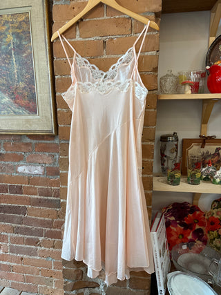 Vintage Lovfee Peach Lace Slip Dress