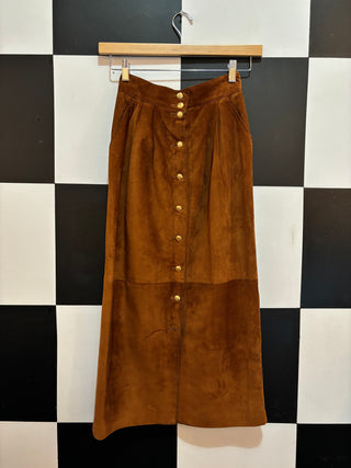 Danier Brown Suede Skirt