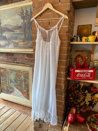 White Ultra Femme Slip Dress