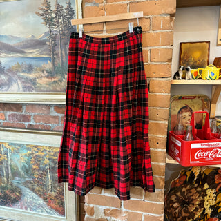 Vintage Pendleton Tartan Wool Skirt