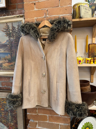 Coat Coture Fur Trim Coat