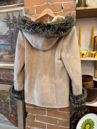 Coat Coture Fur Trim Coat