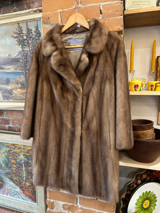 Vintage Mink 3/4 Length Fur Coat