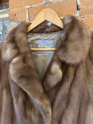 Vintage Mink 3/4 Length Fur Coat