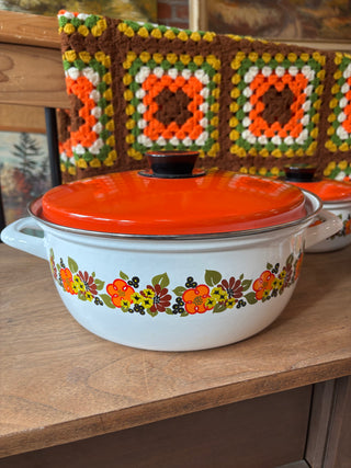 Vintage Austrian Enamel Cookware Set