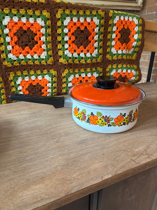 Vintage Austrian Enamel Cookware Set