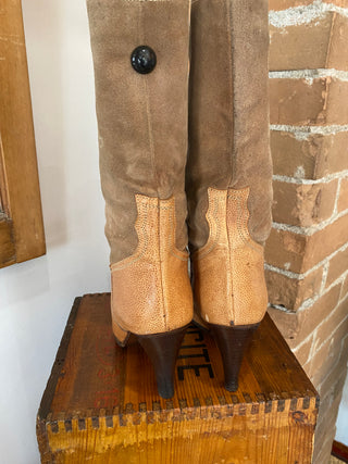 Tall Slouchy Cowboy Boots