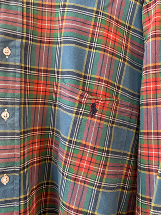 Vintage Ralph Lauren Blue Plaid Button Up