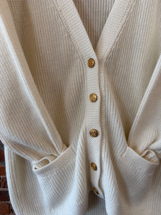 Vintage Huntington Ridge White Cardi