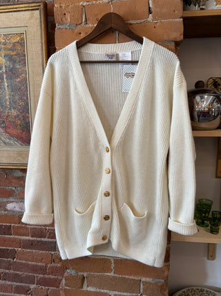 Vintage Huntington Ridge White Cardi