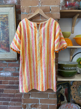 Terry Towel Stripe Dress