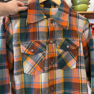 Vintage Fall Vibes Cropped Plaid