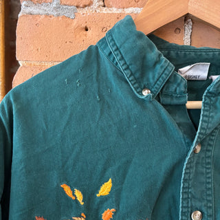 Disney Pooh and Friends Green Button Up