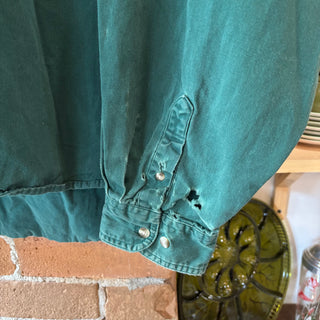 Disney Pooh and Friends Green Button Up