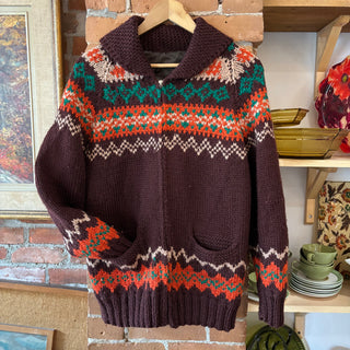 Fall Vibes Zip Cowichan Sweater