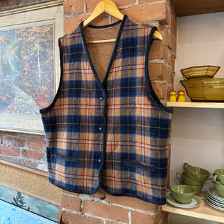 Reversible Plaid Vest