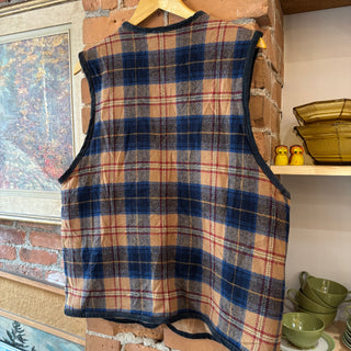 Reversible Plaid Vest
