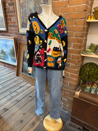 Eagles Eye Knit Halloween Cardigan